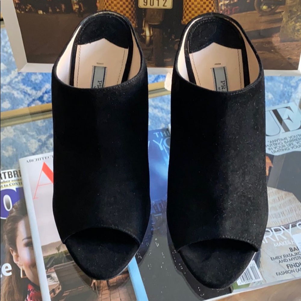 Prada Suede Wedges